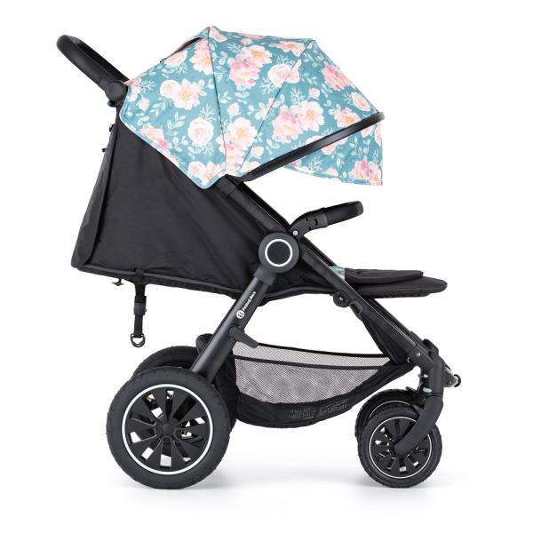 PETITE&MARS Kočárek Street+ Air Black + Stříška Limited 100 Roses (obrázek 3)