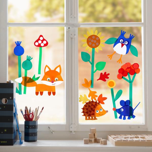 Haba Kreativní sada Okenní obrázek Ahoj, lesní zvířátka! (obrázek 6)