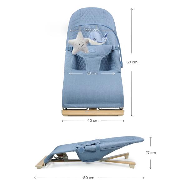 KINDERKRAFT Lehátko pohupující Mimi Nordic Breeze, do 9kg (obrázek 9)