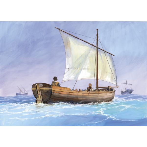 Model Kit loď 9033 – Medieval Life Boat (1:72)