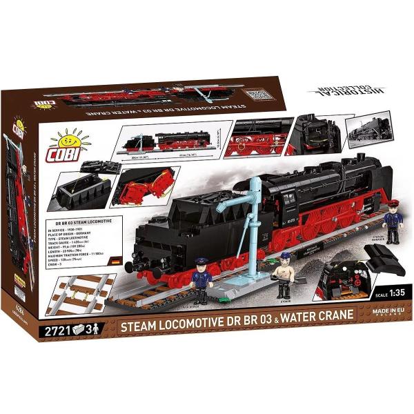 Cobi DR BR 03 parní lokomotiva a vodní jeřáb, 1:35, 2720 k, 3 f (obrázek 4)