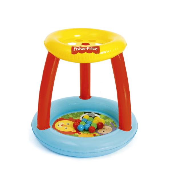 Bestway 93541 Detské nafukovacie hracie centrum s otvormi na lopty Fisher Price