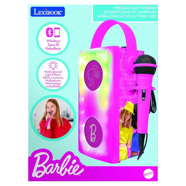 Lexibook Bezdrátový svítící reproduktor s mikrofonem Barbie (obrázek 6)