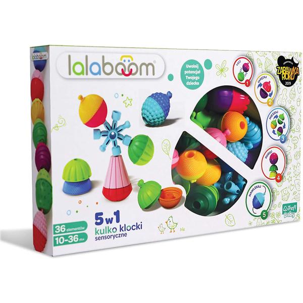 Trefl Lalaboom – Sada spojovacích korálkových bloků – 36 dílů