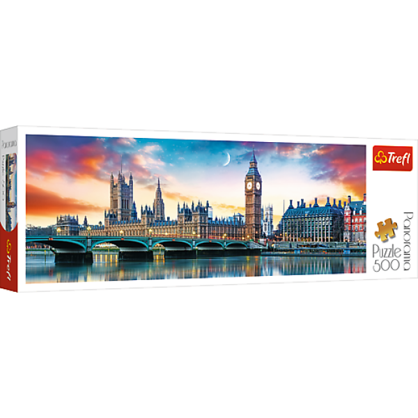 Trefl Panoramatické puzzle 500 - Big Ben a Westminsterský palác, Londýn