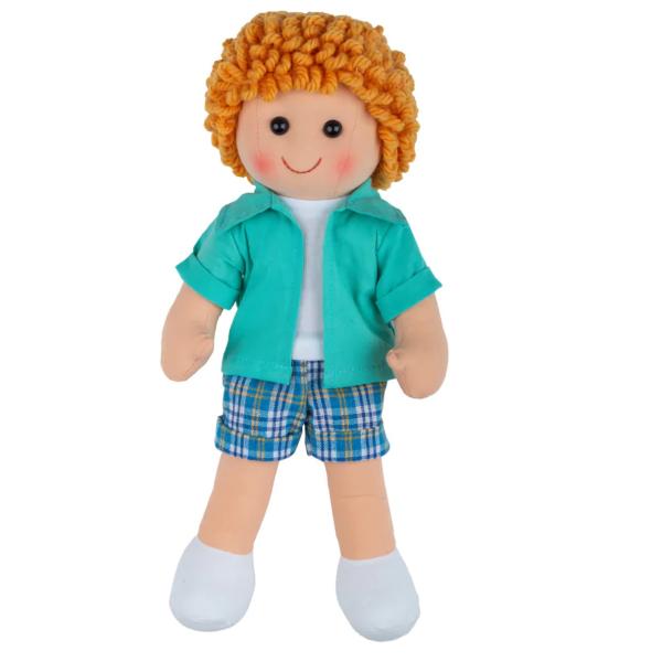 Bigjigs Toys Látková panenka Jacob 28 cm