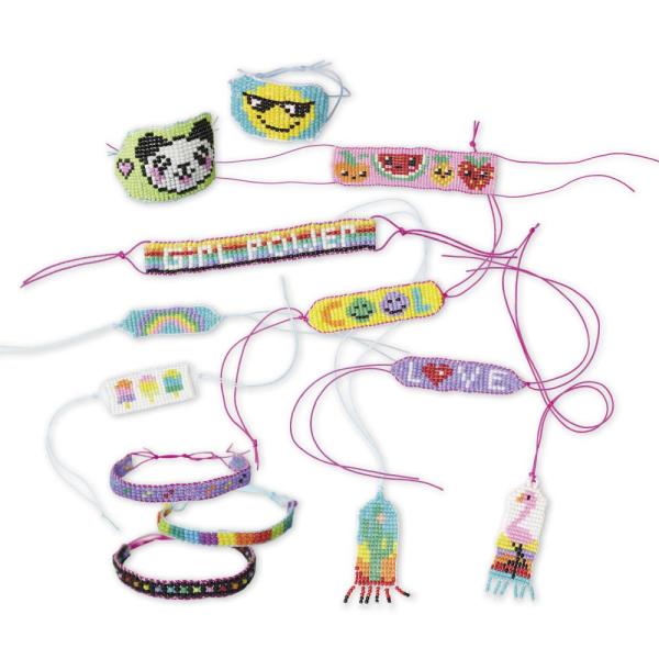 Janod Atelier Sada Výroba šperků Tkané náramky 13 ks od 8 let