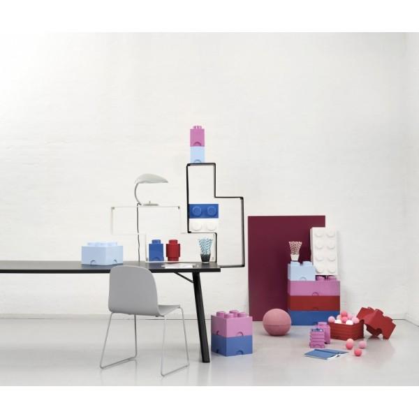 LEGO® úložný box 4 – světle zelená 250 x 250 x 180 mm