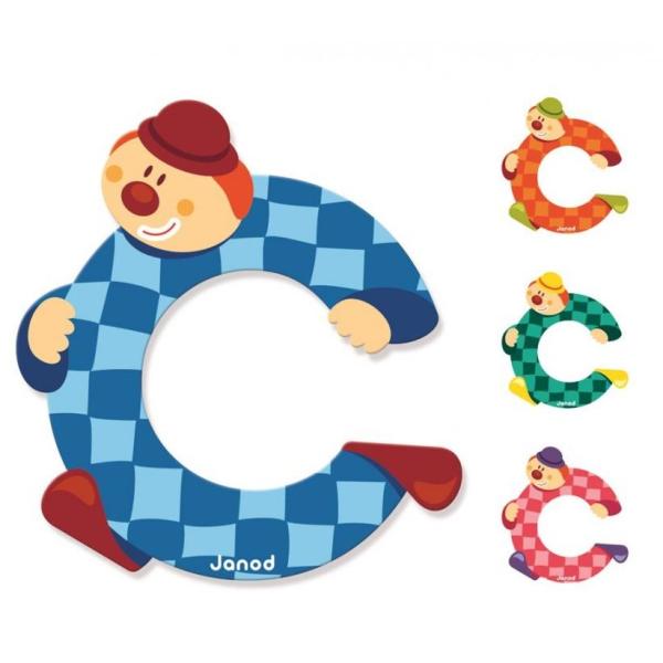 Janod Drevené písmenko C lepiace 9 cm