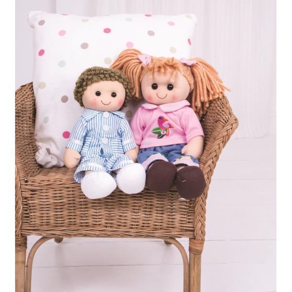 Bigjigs Toys Látková panenka Molly 38 cm