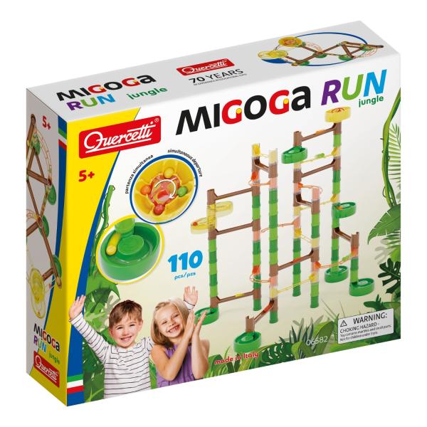 Quercetti Migoga Run Jungle - guličková dráha
