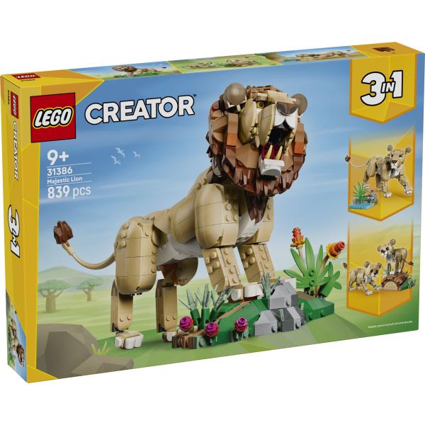 LEGO® Creator 3 v 1 31386 Divoká zvířata: Majestátní lev (obrázek 3)