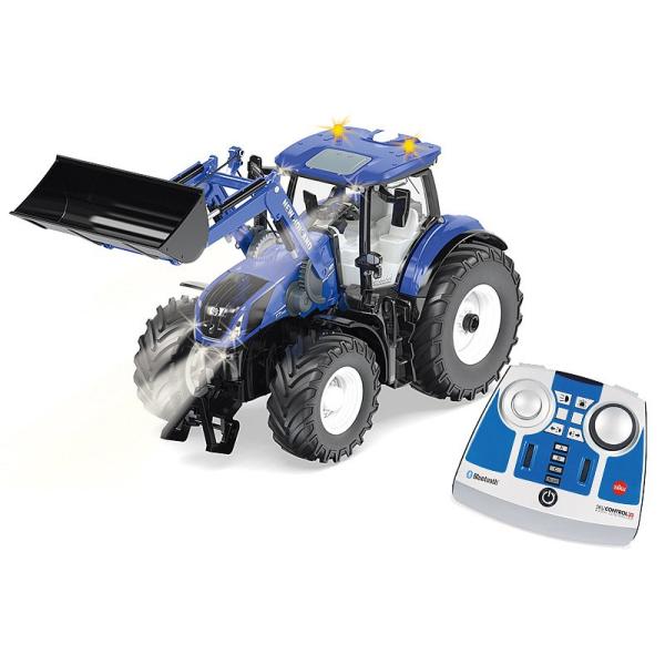 SIKU Control - Bluetooth, New Holland T7.315 s předním nakladačem a dálk. ovladačem