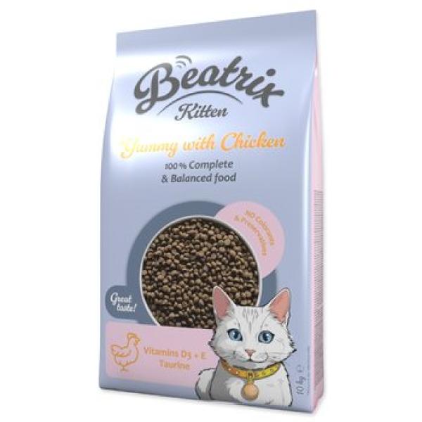 Krmivo Beatrix Kitten s kuřecím masem 10kg