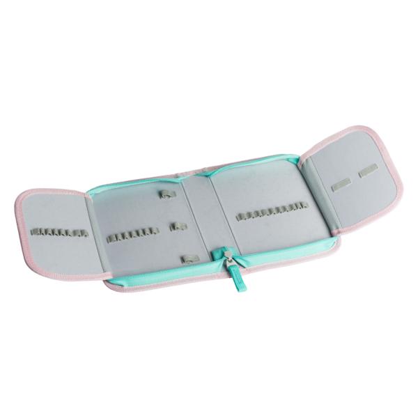 BAAGL Školní peračník jednoposchoďový Dúha růžový