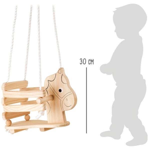 Small Foot Dřevěná houpačka kůň malovaná (obrázek 3)