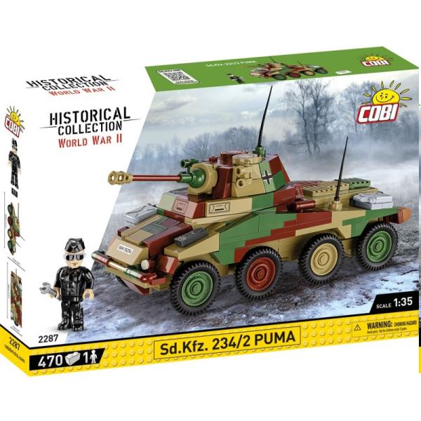 Cobi II WW Sd. Kfz 234/2 Puma, 1:35, 470k, 1f