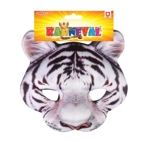 Maska bílý tygr