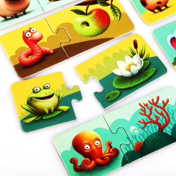 Puzzlika 13074 Můj domov – naučné puzzle 20 dílků