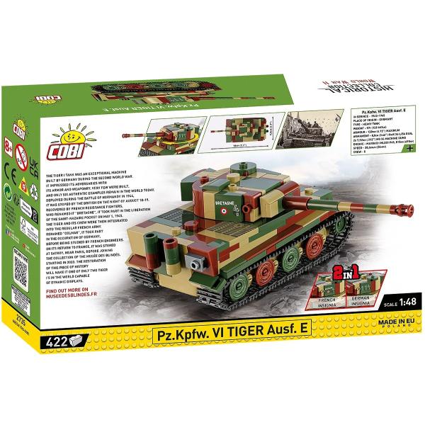 Cobi II WW Pz.Kpfw. VI Tiger Ausf. E (Sd.Kfz 181), 2v1, 1:48, 428 k (obrázek 5)