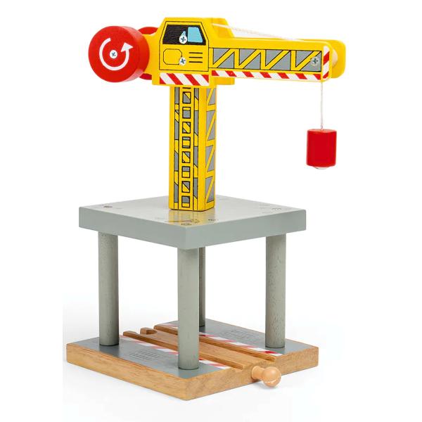 Bigjigs Rail Veľký žeriav žltý