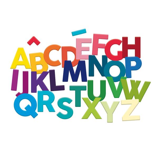 Vilac Dřevěná magnetická abeceda Velká písmena 77 ks (obrázek 4)