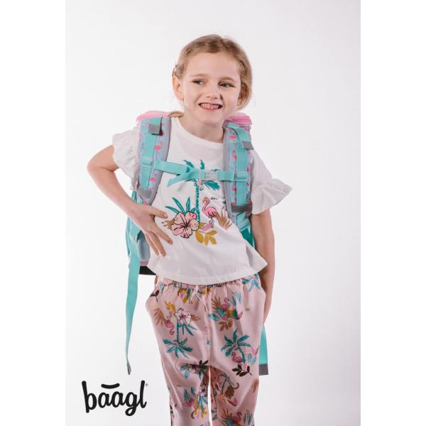 BAAGL SADA 3 Zippy Plameniak: aktovka, pero, taška