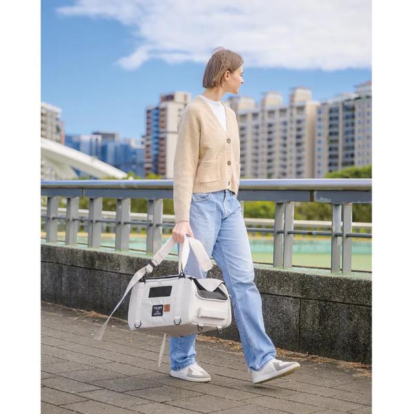 FIKAGO Přepravník pro psy a kočky Truffle Grey (obrázek 8)