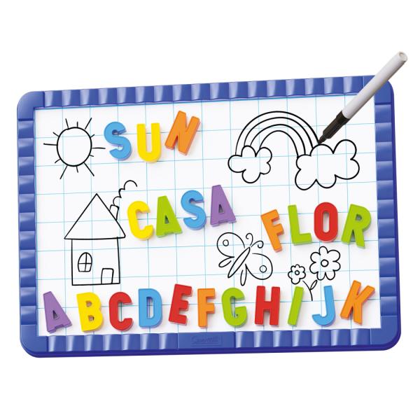 Quercetti Magnetická tabule s písmeny - 48 ks magnetů