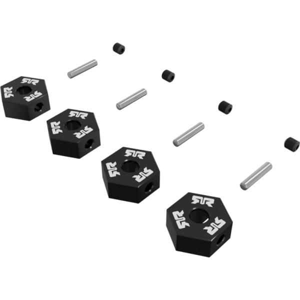 Arrma unašač kolesa šesťhranný 12mm, čierny (4)