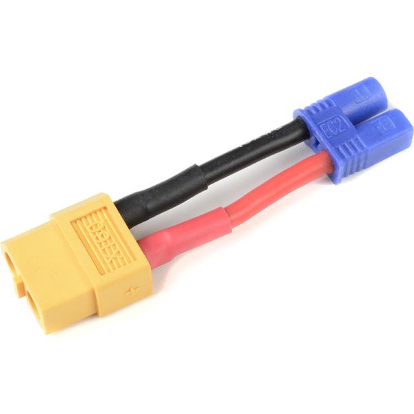 Konverzní kabel EC2 přístroj – XT-60 baterie 14AWG