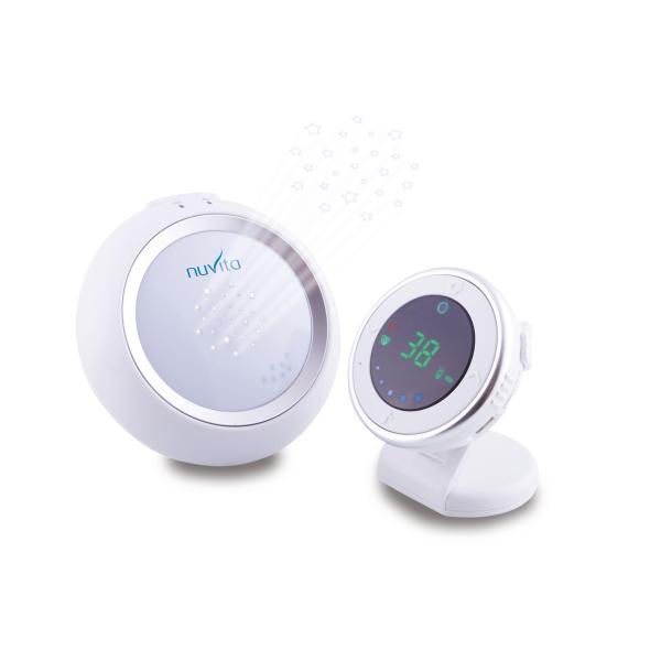 Nuvita 3015 Starry - Baby Monitor Audio – Compatibile Con Nuvita 3015 Mat – Proiettore Luce Notturna - Temperatura Ambiente – Funzione Talk Back Bidirezionale – Design Italiano-image