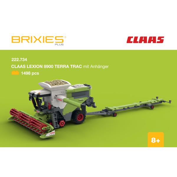 BRIXIES Plus 222.734 CLAAS LEXION 8900 TERRA TRAC - kombajn s přívěsem, 1498 k (obrázek 4)