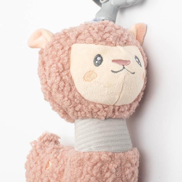 Vzdělávací hrající plyšová hračka s klipem New Baby Lama
