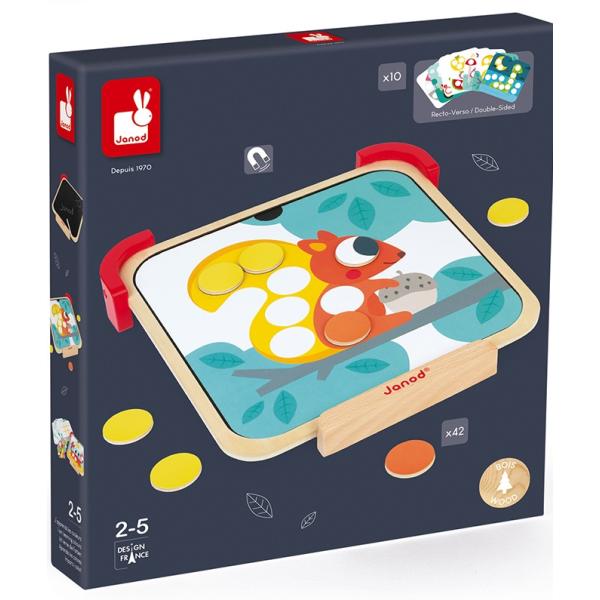 Janod magnetické chipsy Učím se barvy s předlohami (obrázek 6)