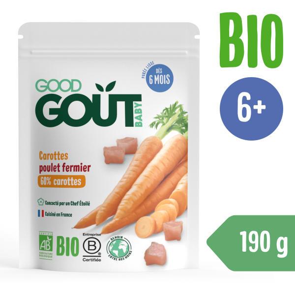 Good Gout BIO Mrkva s farmárskym kuriatkom (190 g)