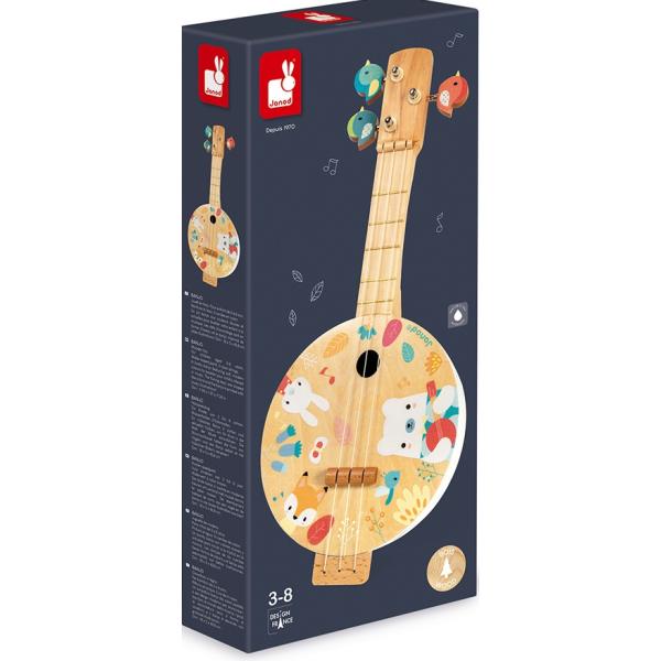 Janod Pure dětská kytara pro nejmenší Bendžo