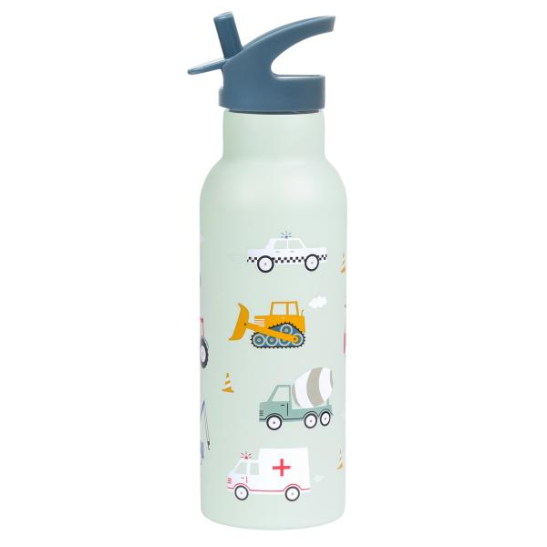 A Little Lovely Company - nerezová láhev na pití, 500 ml - vozidla (obrázek 3)