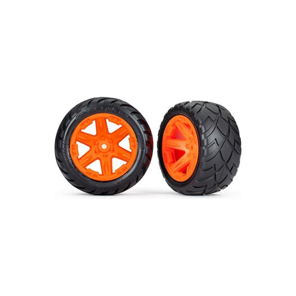 Traxxas koleso 2.8", disk RXT oranžový, pneu Anaconda (2WD zadné) (2)