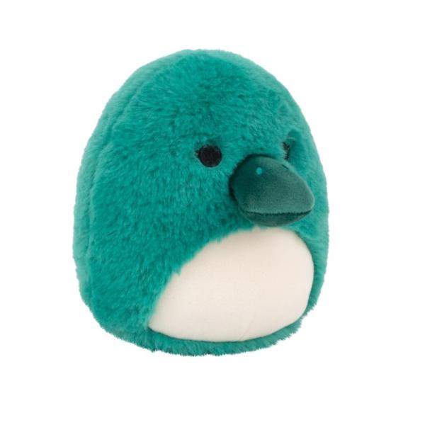 Squishmallows Fuzzamallows Ptákopysk – Selassi, 13 cm