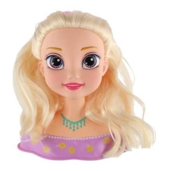 Česací hlava velká blond s doplňky (obrázek 4)