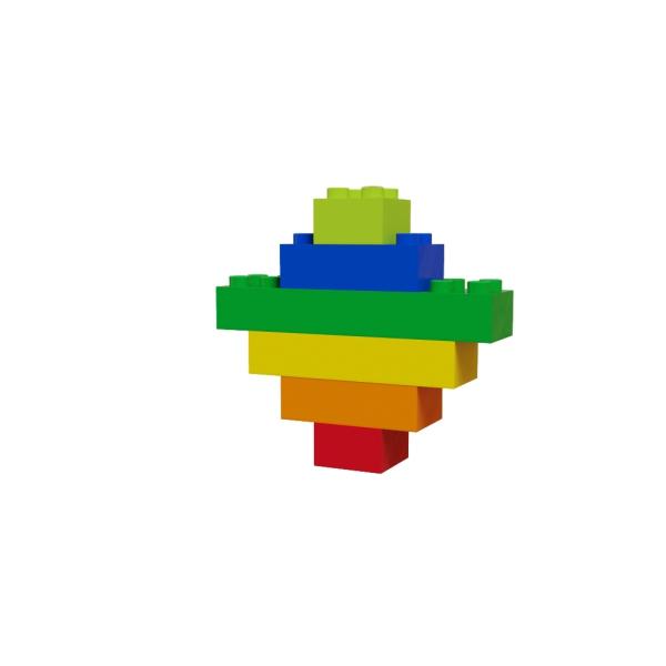 HUBELINO Kuličková dráha – kostky barevné 120 ks