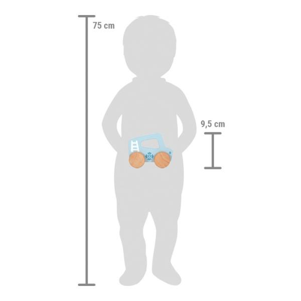 small foot Dřevěné auto na tlačení Modré (obrázek 5)