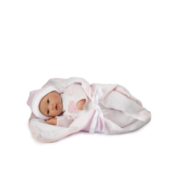 TYBER Paula plačící miminko s dudlíkem a zavinovačkou, vel. S 45 cm
