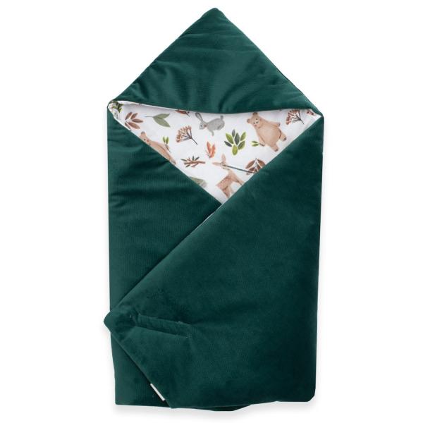 Zateplená zavinovačka do autosedačky New Baby zelená