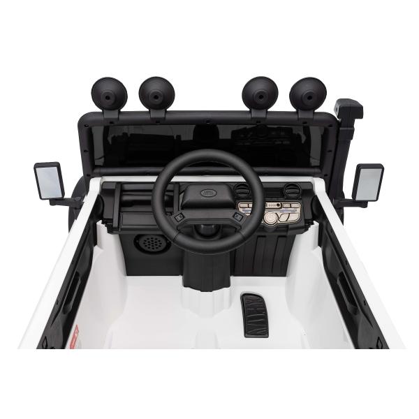 Elektrické autíčko Land Rover Defender 110 SVX 12V, bílé, 4X4 pohon, LED světla (obrázek 9)