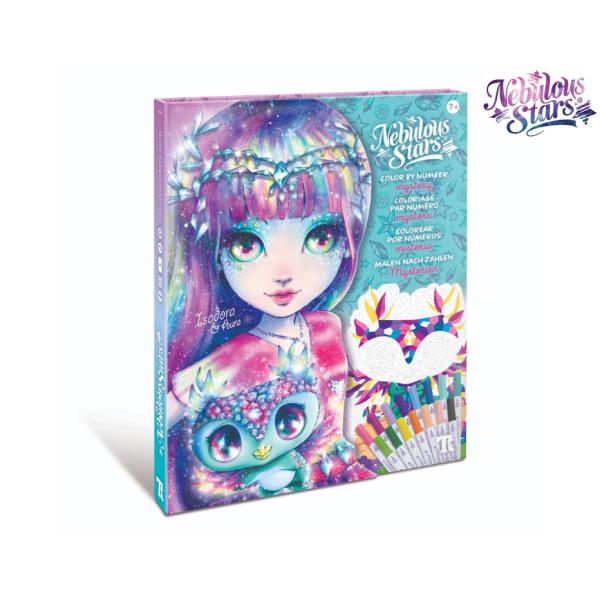 Nebulous Stars Malování podle čísel set s fixy 31x25 cm