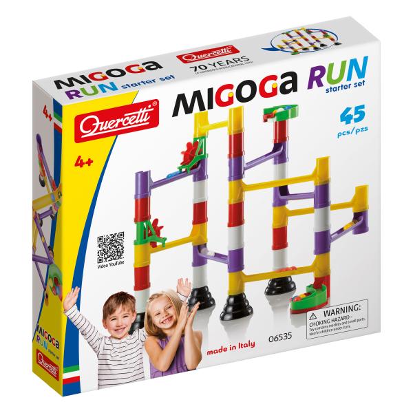 Quercetti Migoga Marble Run - kuličková dráha - startovní set - 45 ks
