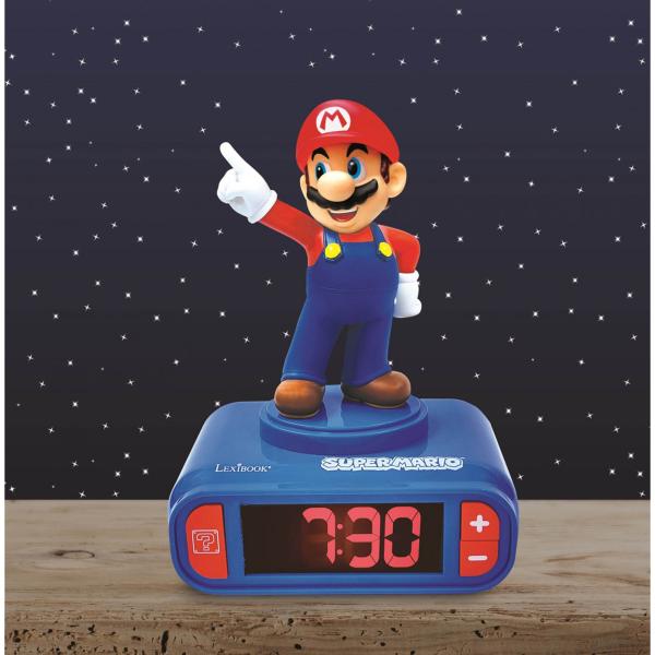 Lexibook Budík s 3D figurkou Super Mario
