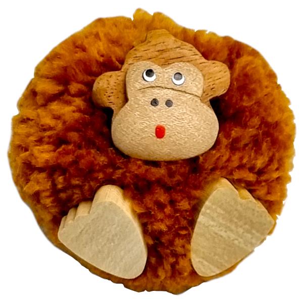 2Kids Toys Drevená magnetka veľká pompon Opice
